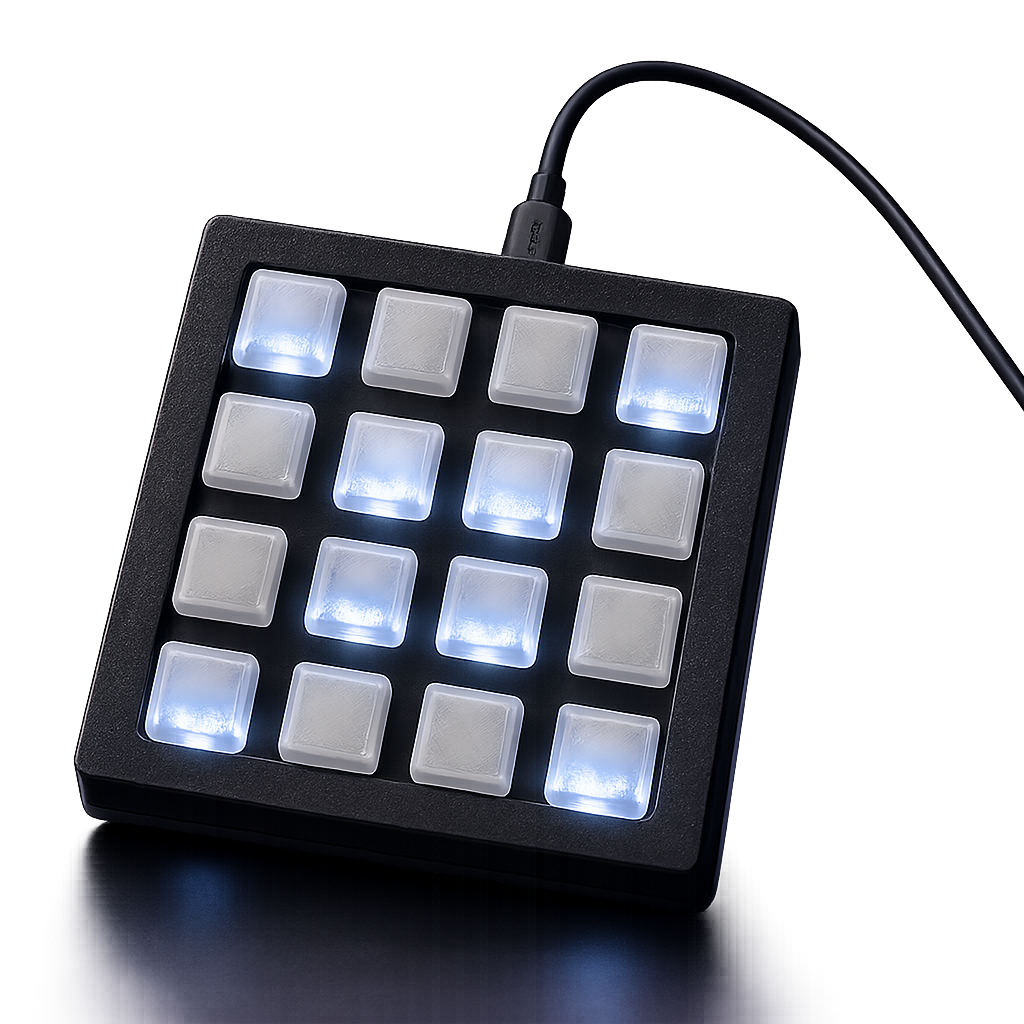 Contrôleur GIRA MIDI 4x4 avec touches rétroéclairées